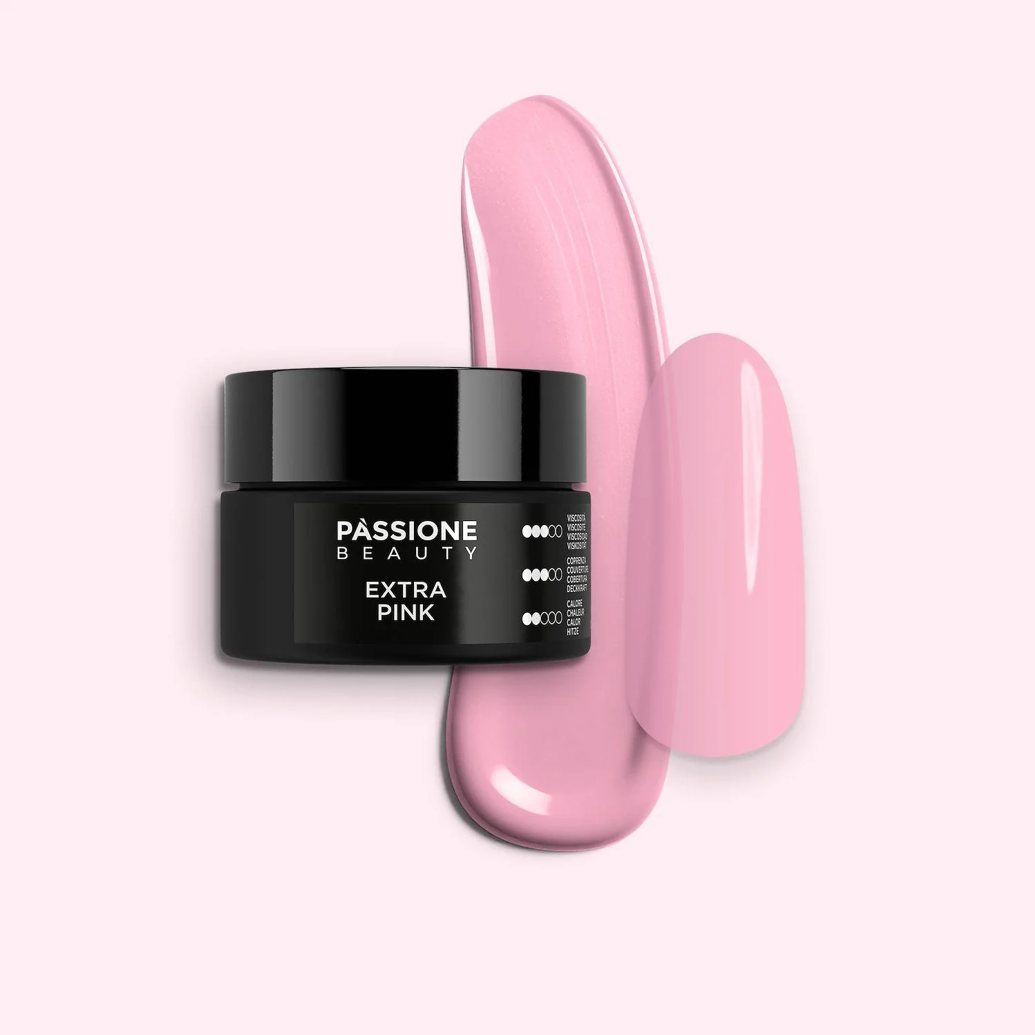 Extra Pink 15 ml - Gel de construction auto-égalisant rose vif laiteux