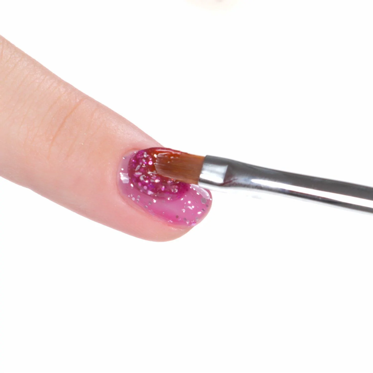 Anwendung von Glass Glitter Fuchsia 15 ml