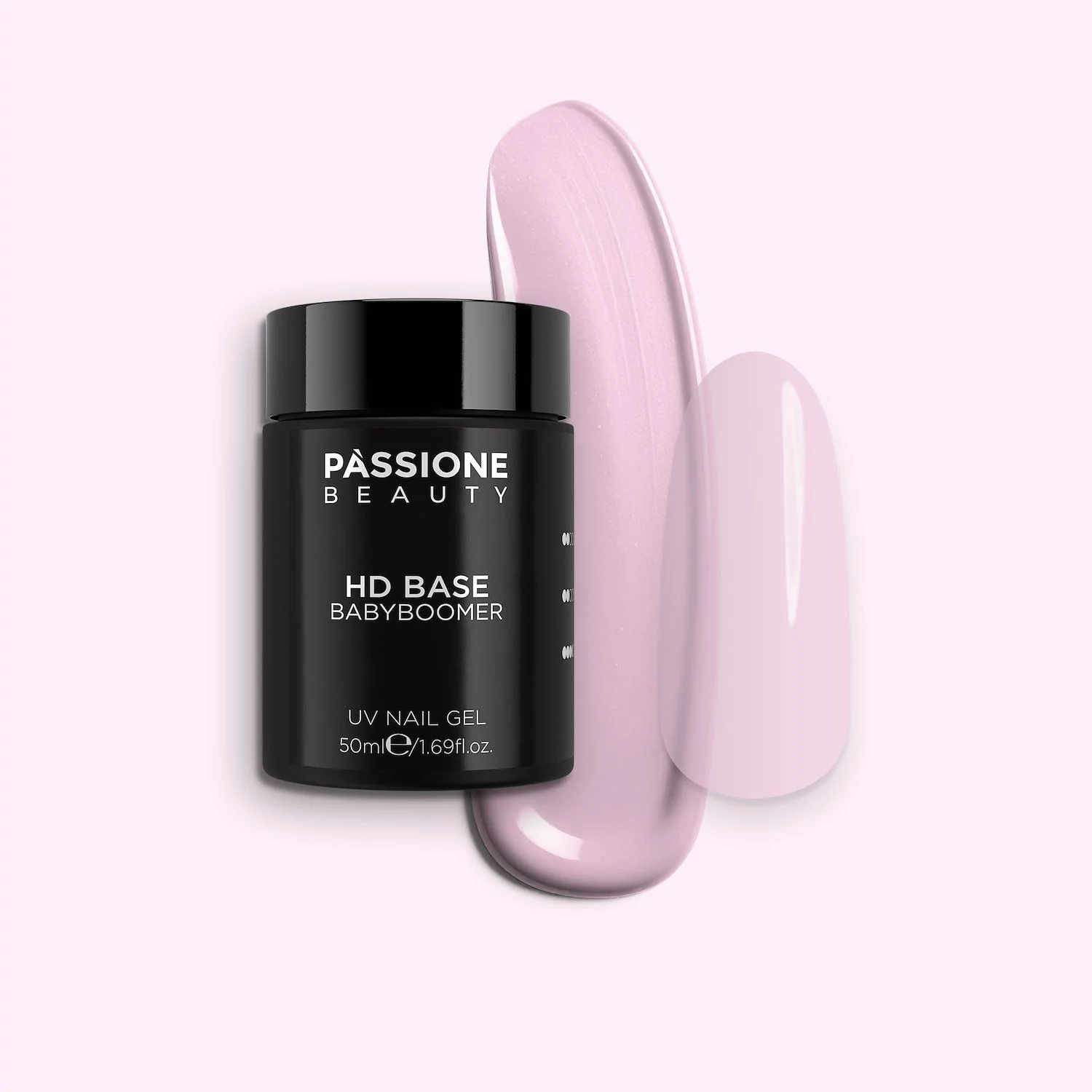 HD Base Babyboomer 50 ml - Base Rubber Semipermanente Rosa chiaro lattiginoso 50 ml