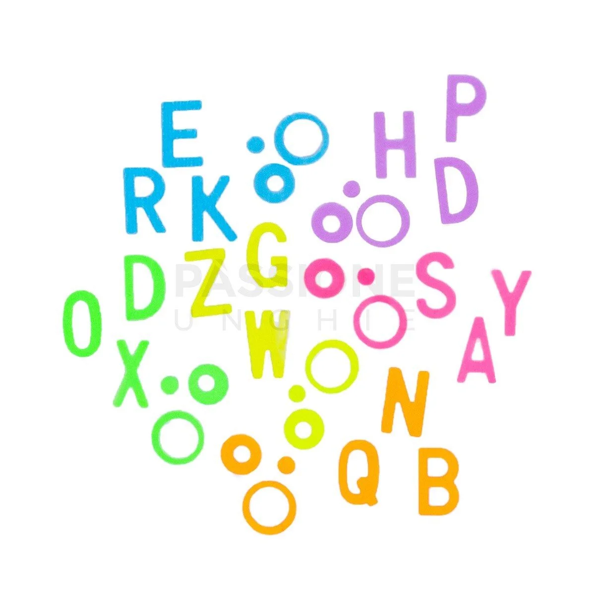Fluo Alphabet - Nail Deco - Fluo Alphabet - Nail Deco - detail 1