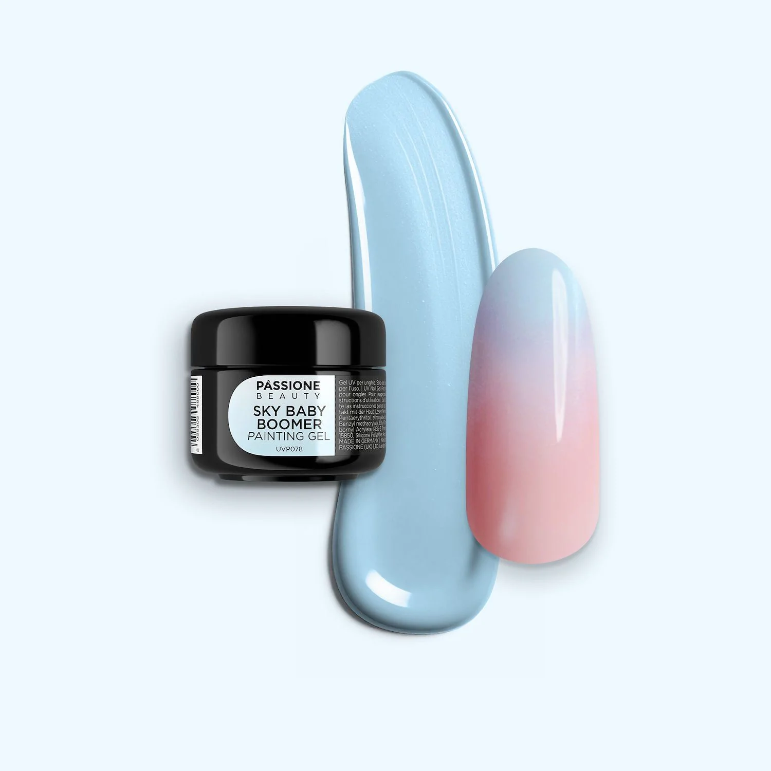 Sky Babyboomer UV Painting Gel - Babyboomer UV Painting Gel bleu pastel