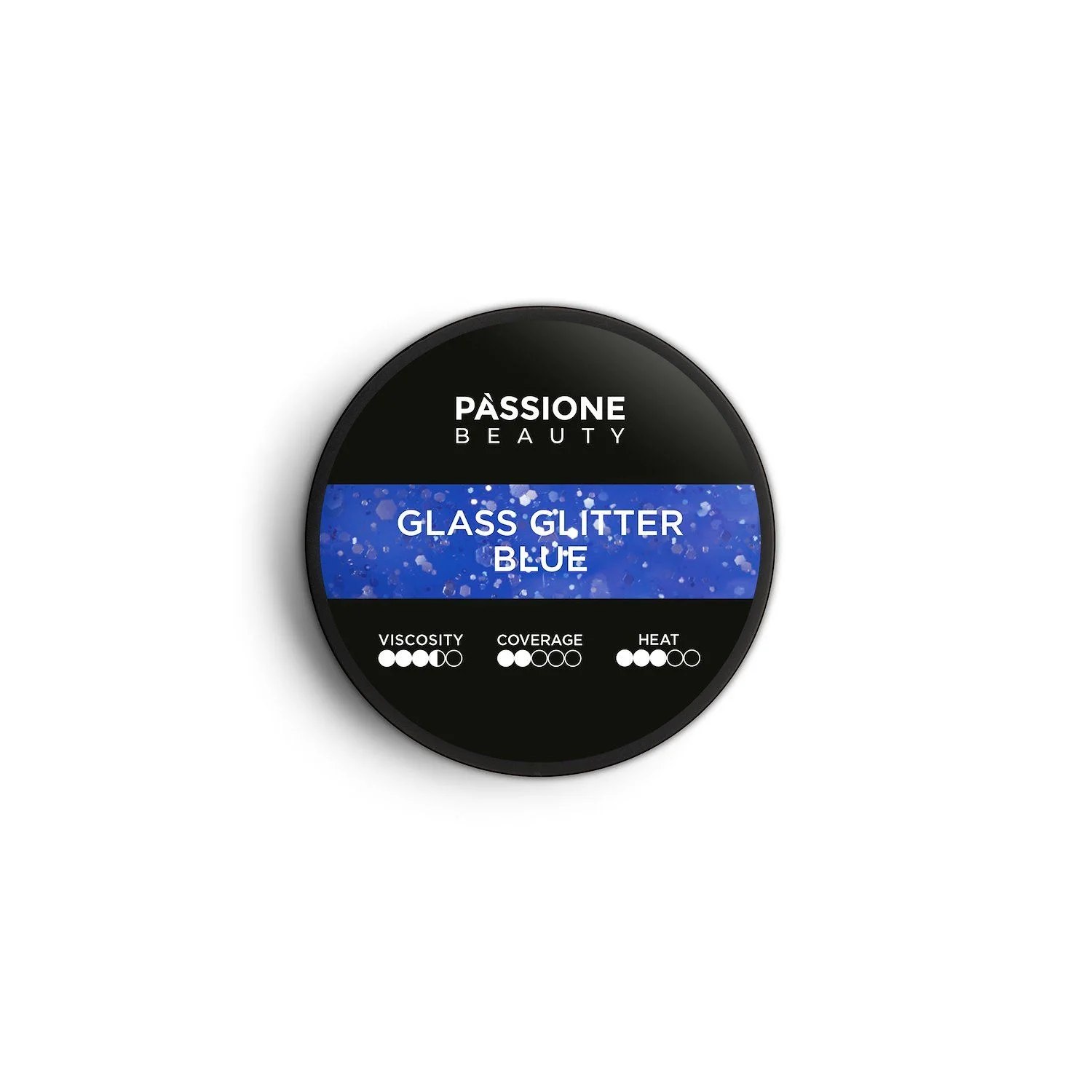 Glass Glitter Blue 15 ml - Builder Gel selbstnivellierend blauer Glaseffekt mit silbernen Glitzer- und Paillettenteilchen - Detail 5