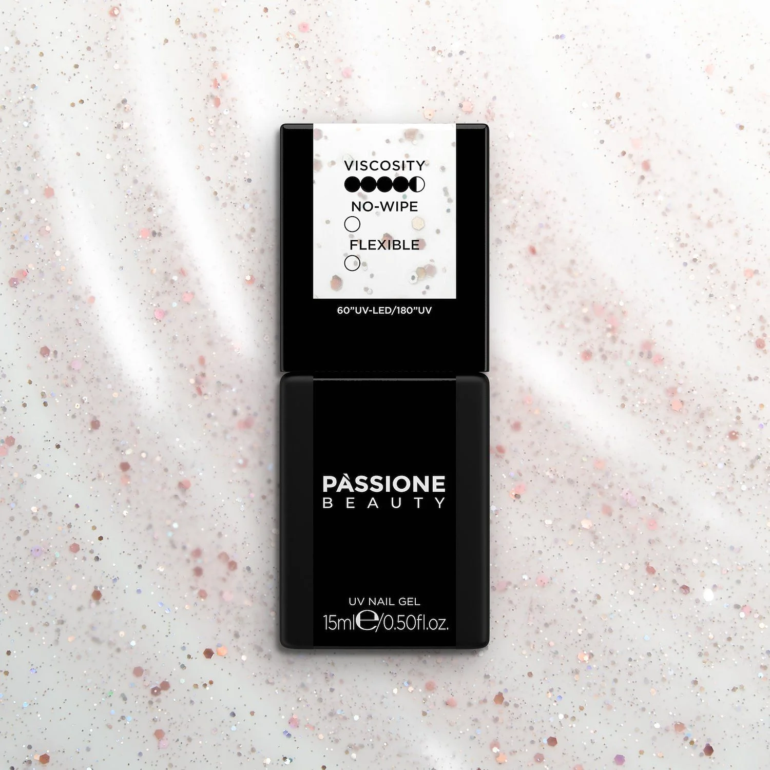 Glitter Matte 15 ml - Matter Top Coat mit Dispersion und Glittereffekt - Detail 2