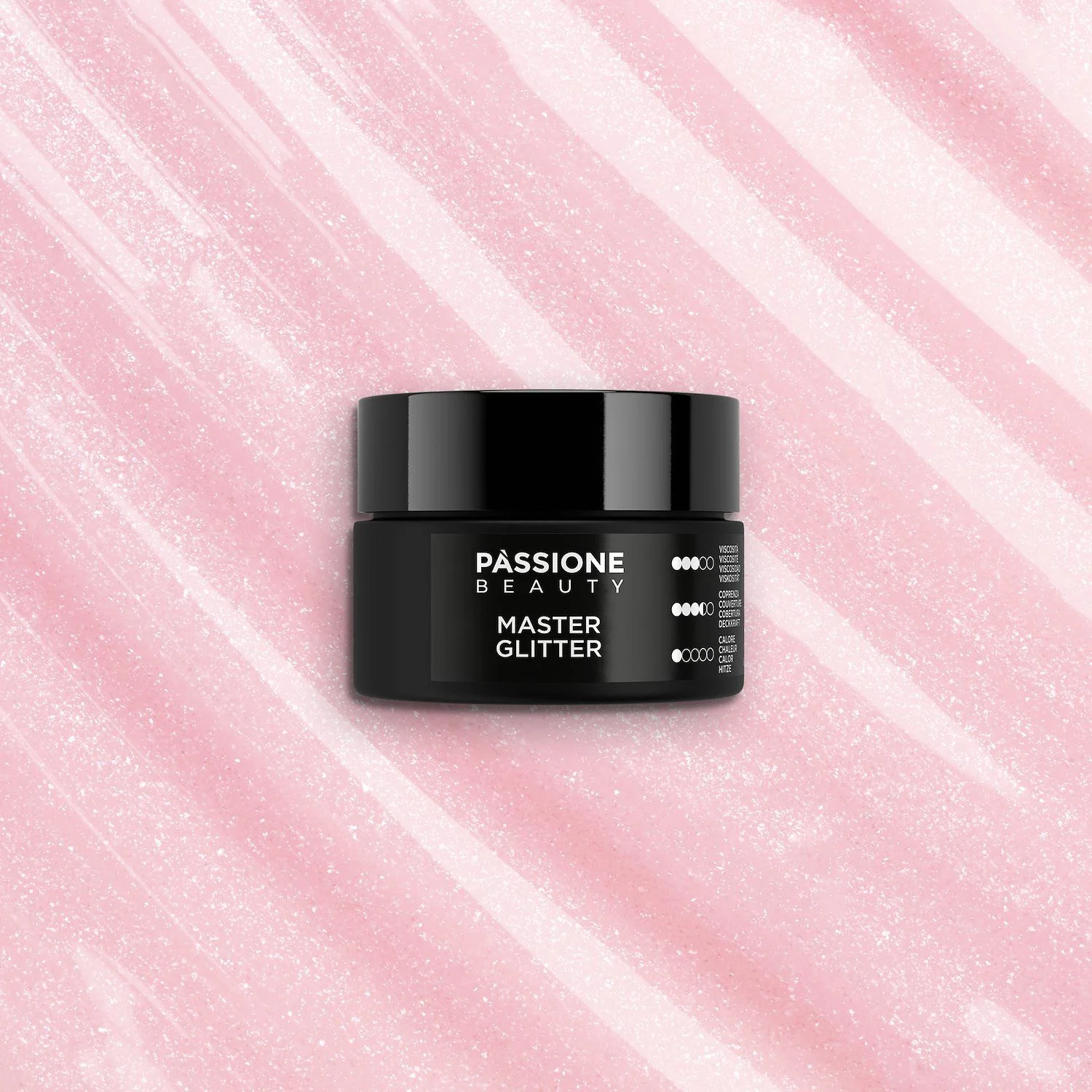 Master Glitter 15 ml - Gel de construction auto-égalisant rose ancien avec micro-paillettes - détail 5
