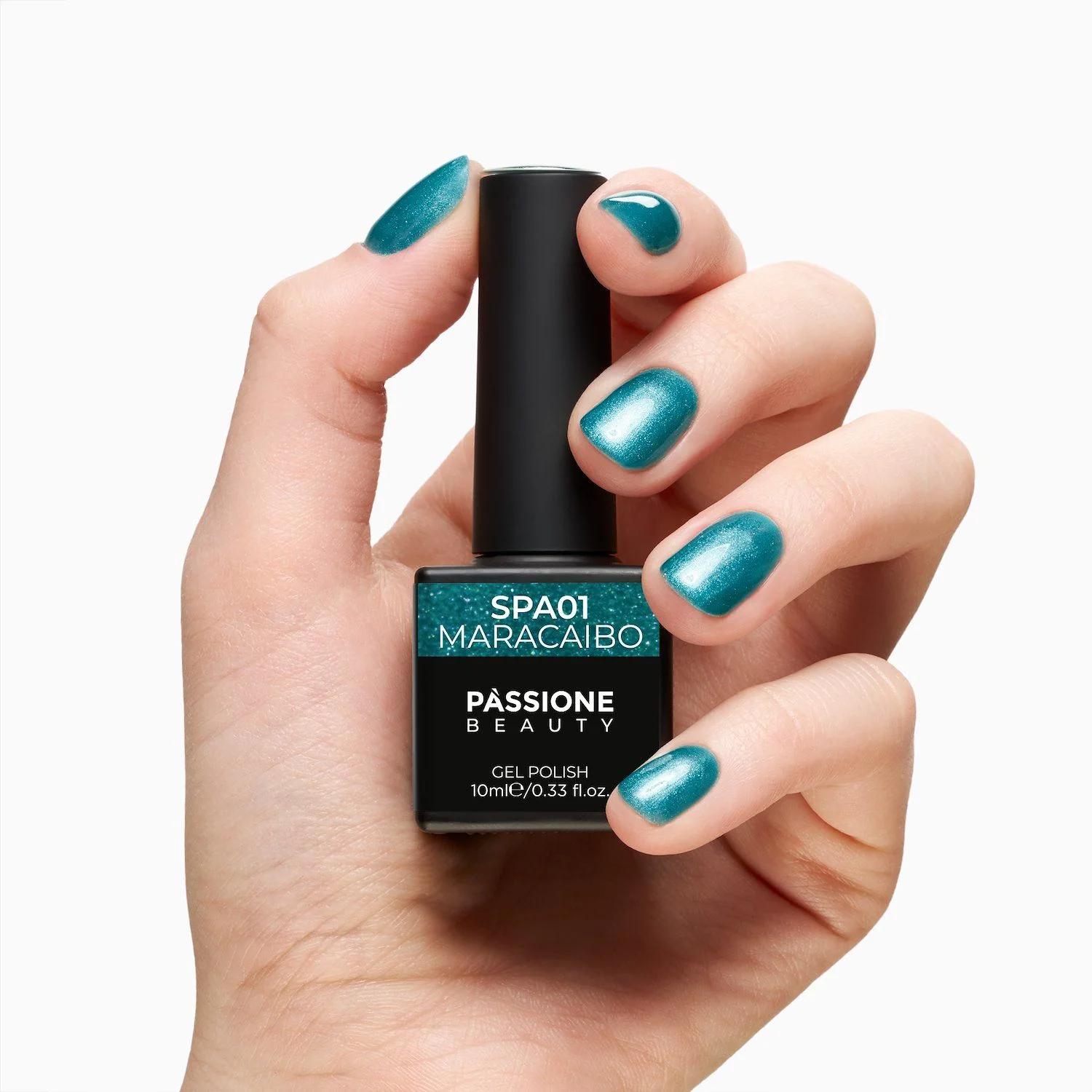 Gel Nail Polish GPA01 Maracaibo - Turquoise Aquamarine Gel Polish GPA01 Maracaibo - detail 2