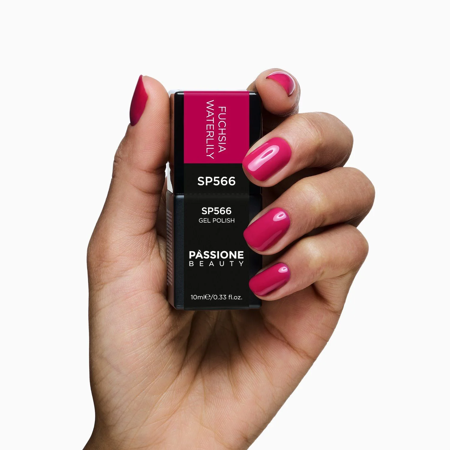 Gel Nail Polish SP566 Fuchsia Waterlily - Magenta Fuchsia Gel Polish - detail 3