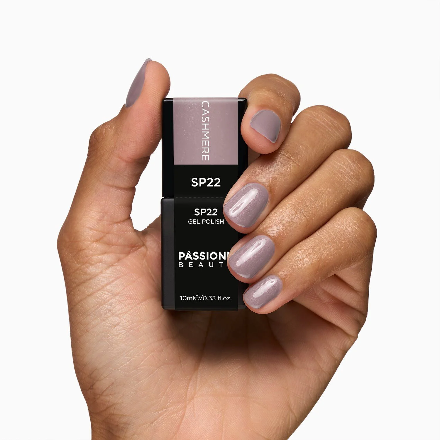 UV Nagellack NL22 Cashmere - UV Nagellack in Grau Rosa - Detail 3
