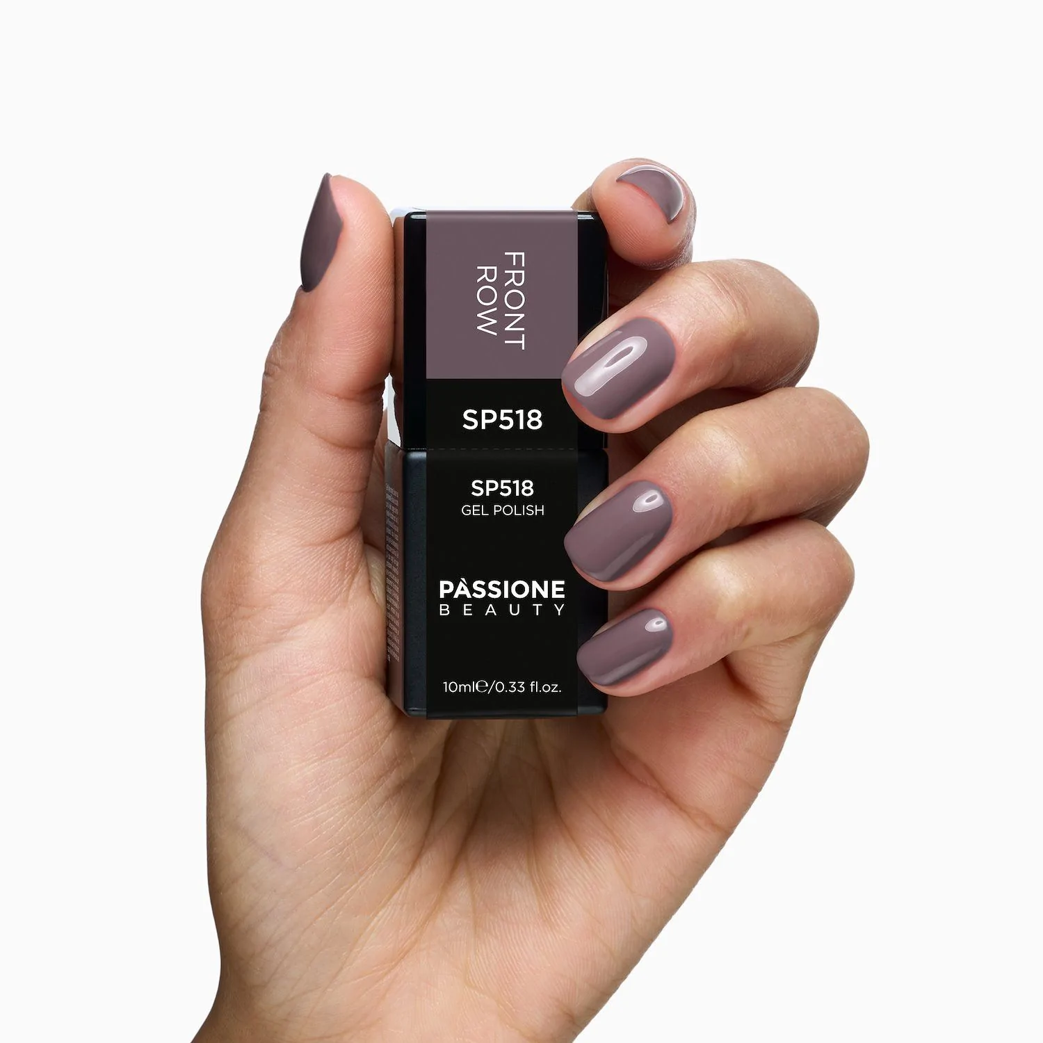 UV Nagellack SP518 Front Row - UV Nagellack in hellem Rosabraun - Detail 3