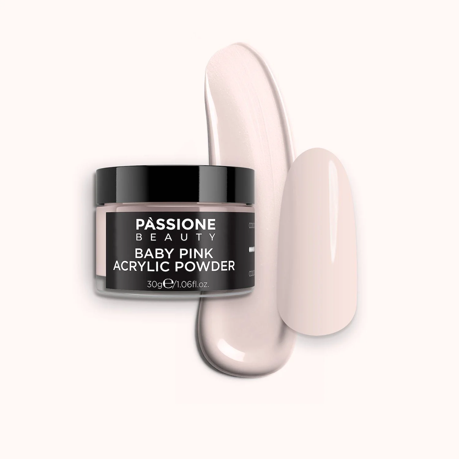 Baby Pink Acrylic Powder  - Warm light pink acrylic nail sculpting powder
