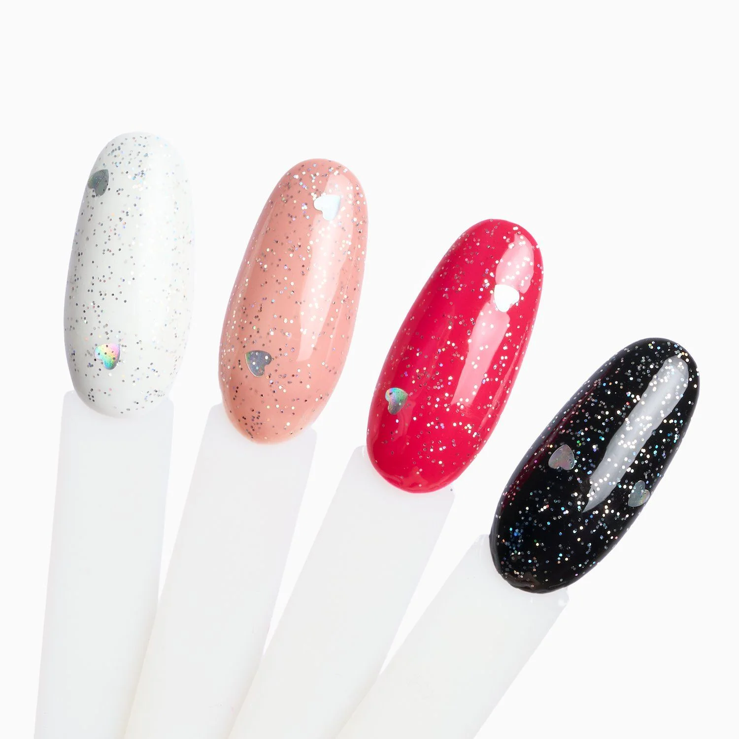 Holo Hearts Gloss 10 ml - Top Coat ohne Dispersion mit holografischem Effekt - Detail 6