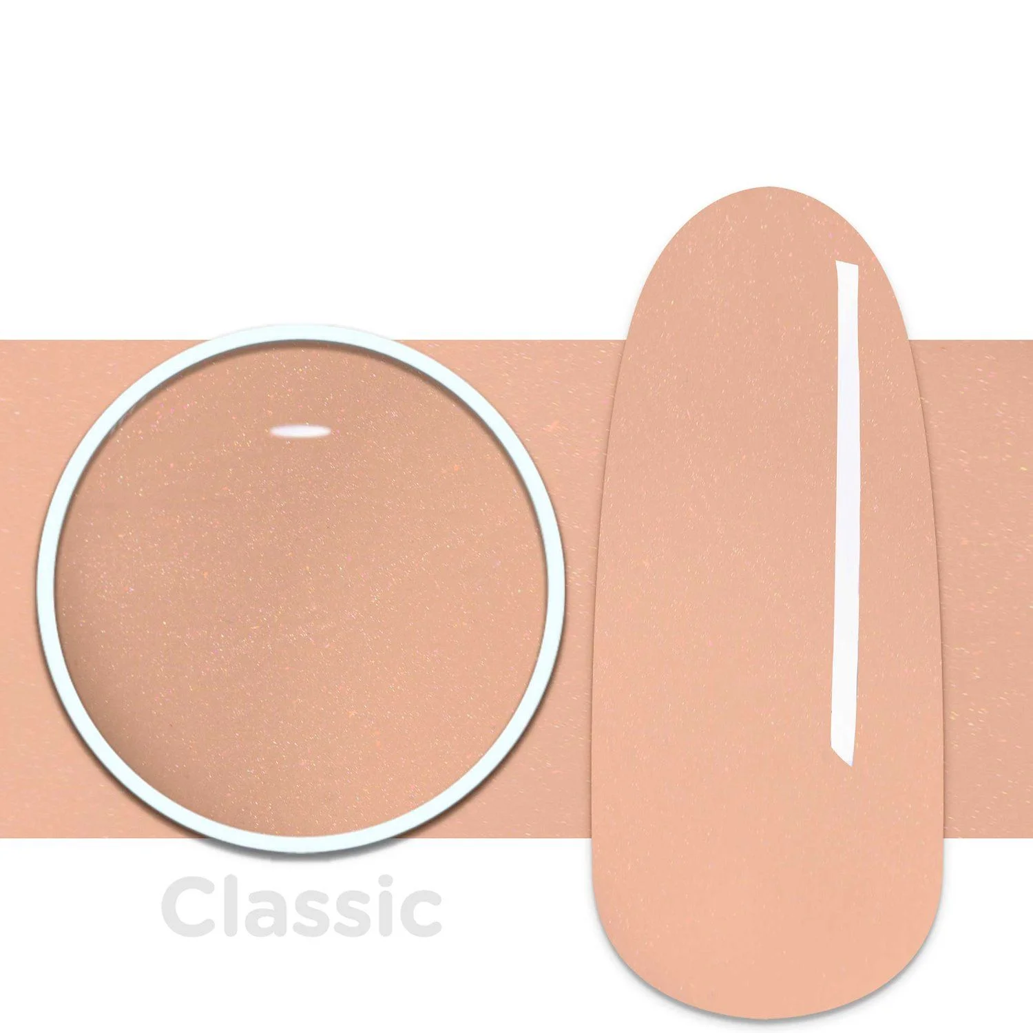Gel Color C107 Alba - Gel color beige con micro purpurina