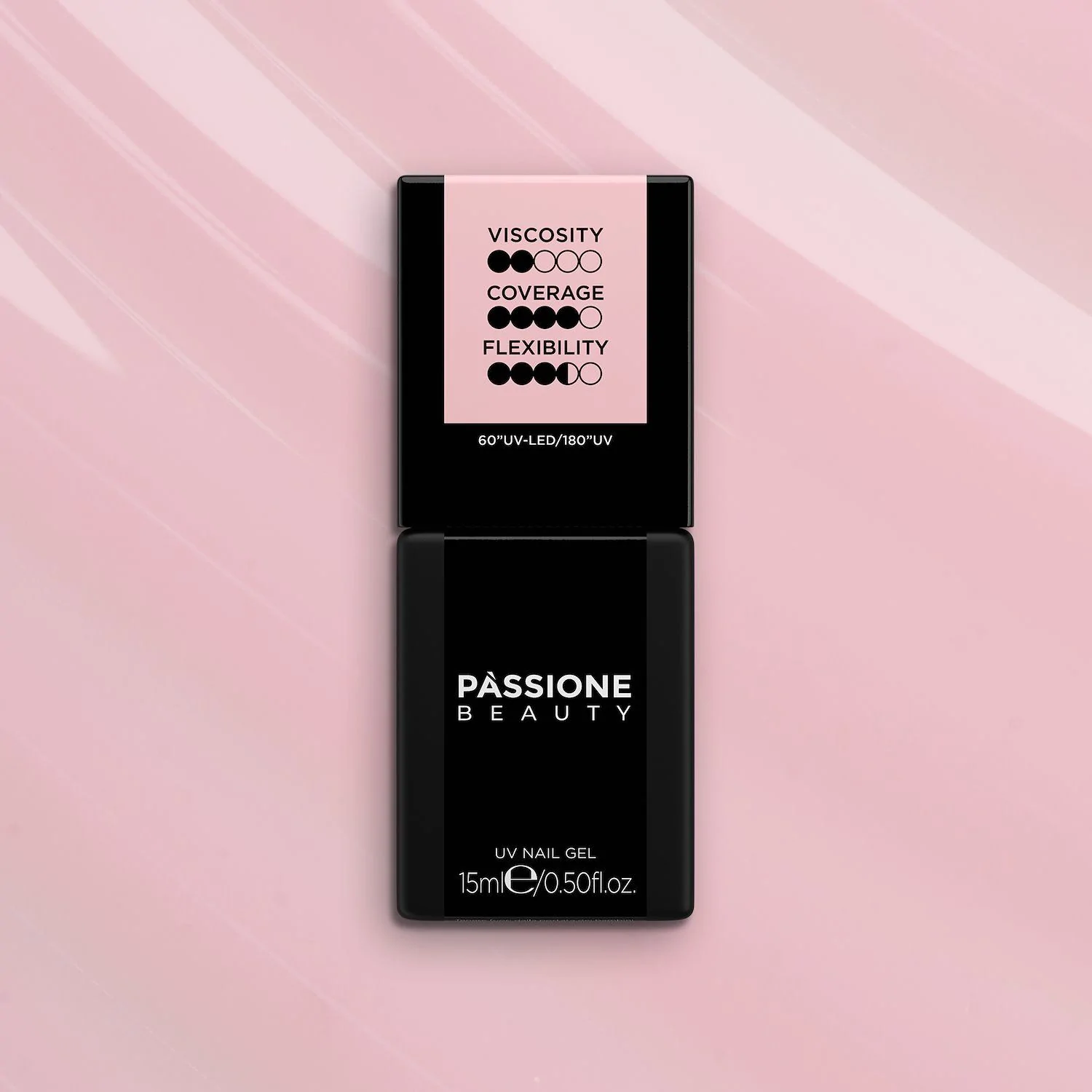 HD Base Rosy 15 ml - Base Rubber Semipermanente Rosa antico chiaro - dettaglio 3