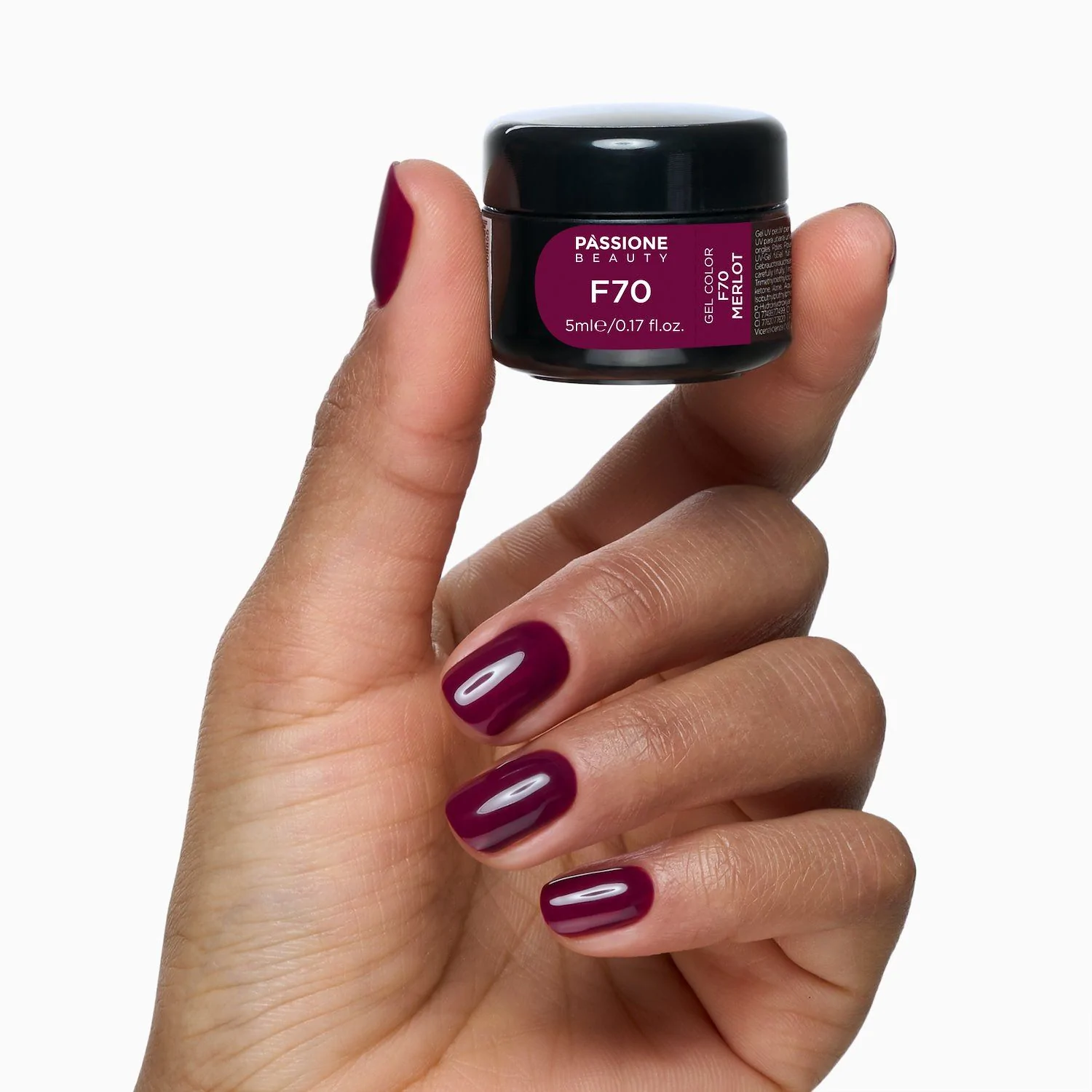 Gel color F70 Merlot - Gel Color autosigillante rosso vinaccia - dettaglio 3