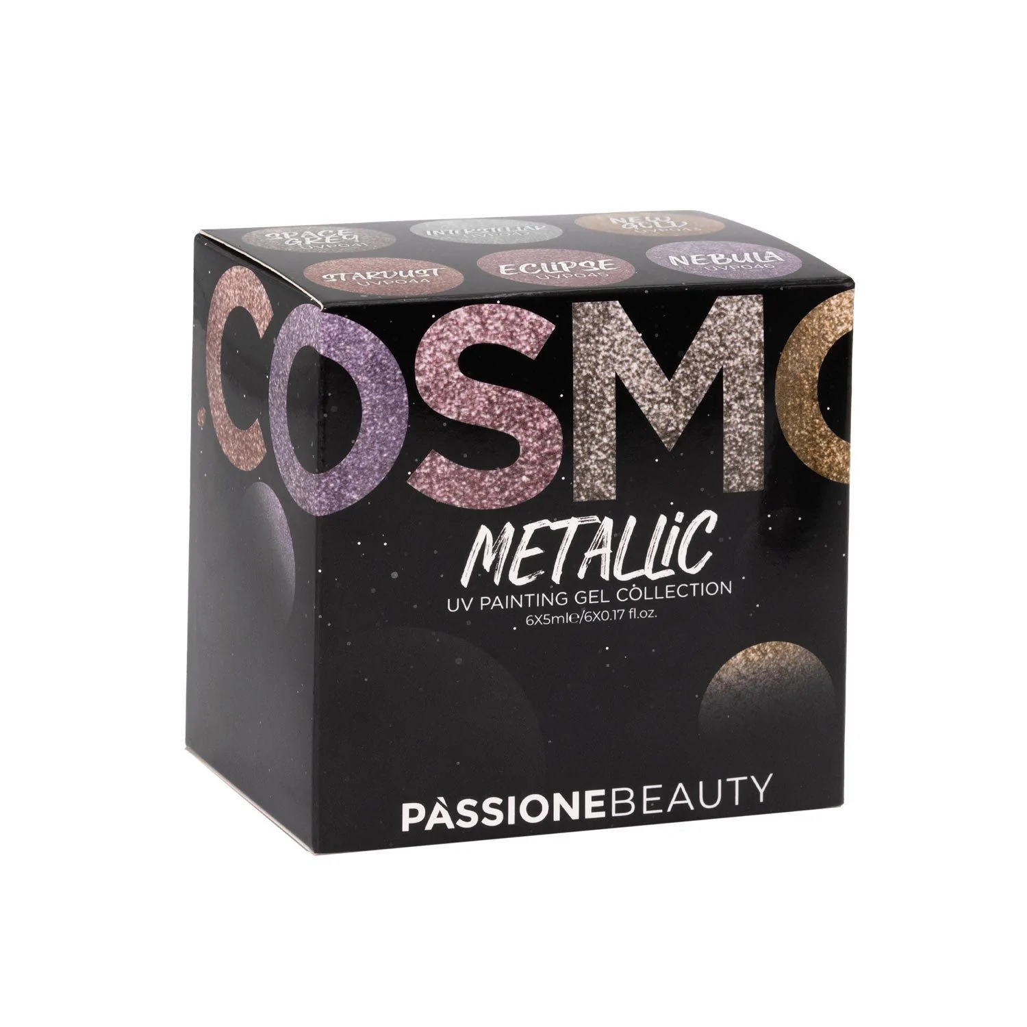 Cosmos Metallic Painting Gel Kit - Kit de painting gels metálicos para nail art - detalle 7