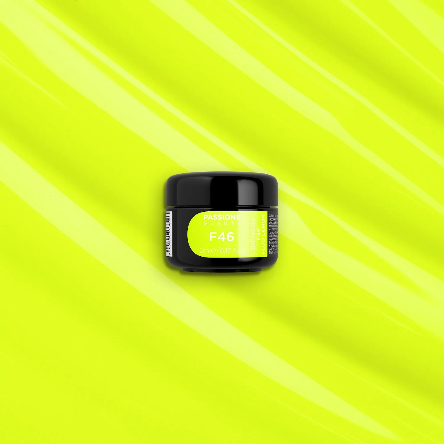 Gel Couleur F46 Fluo Lemon - Gelcouleur auto-scellant jaune fluo - détail 3
