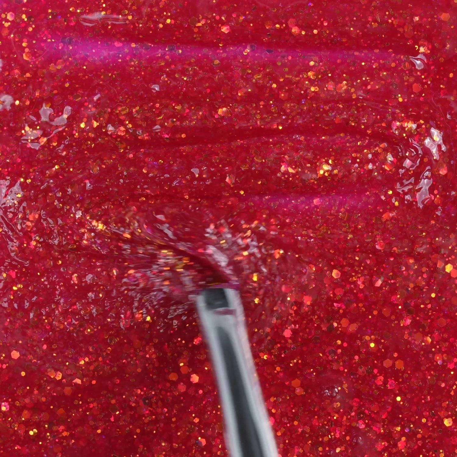 Anwendung von Glass Glitter Red 15 ml