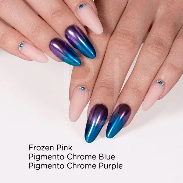 Purple Chrome Pigment - Nail powder, purple chrome effect - detail 3