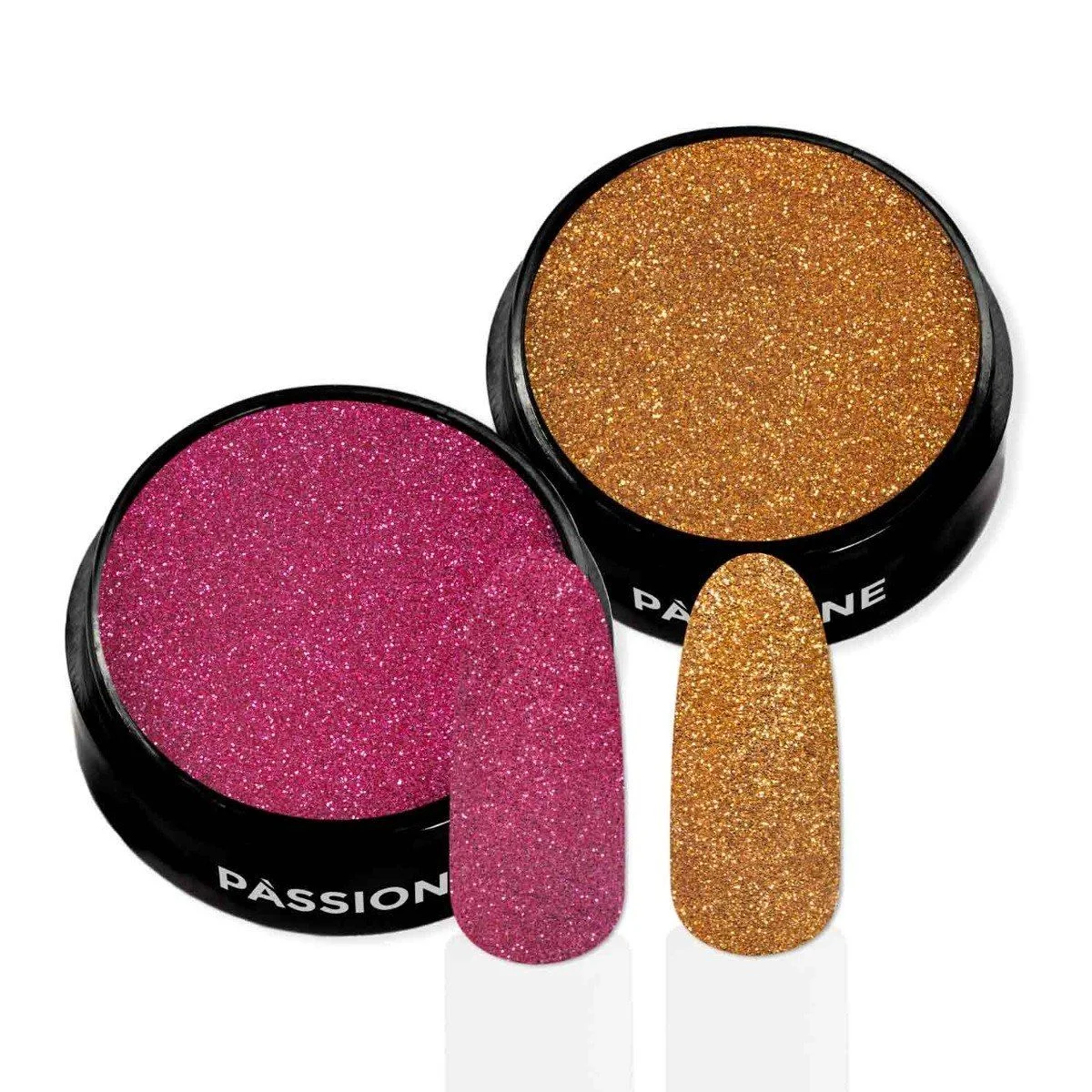 Dusk Glitter - Gold and pink nail glitter