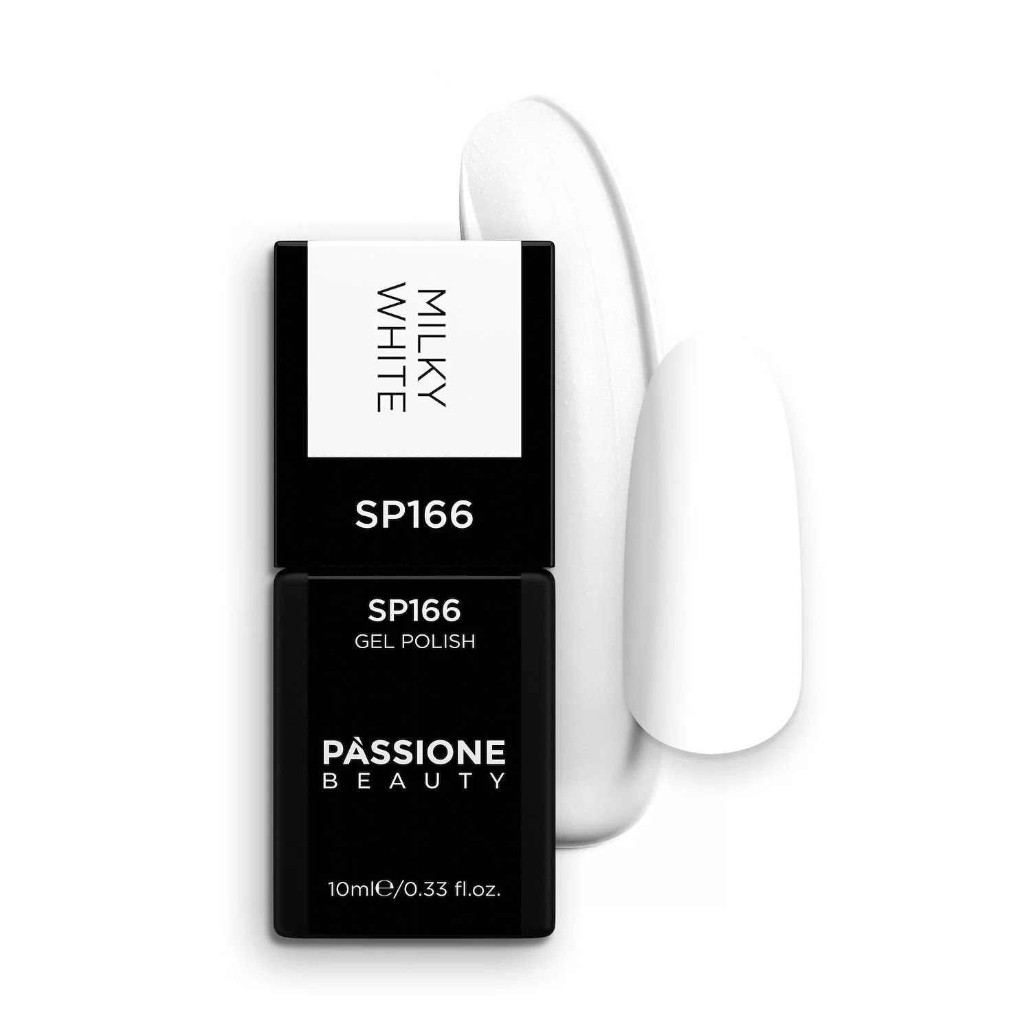 Vernis semi-permanent VS166 Milky White - Vernis semi-permanent blanc laiteux discret naturel