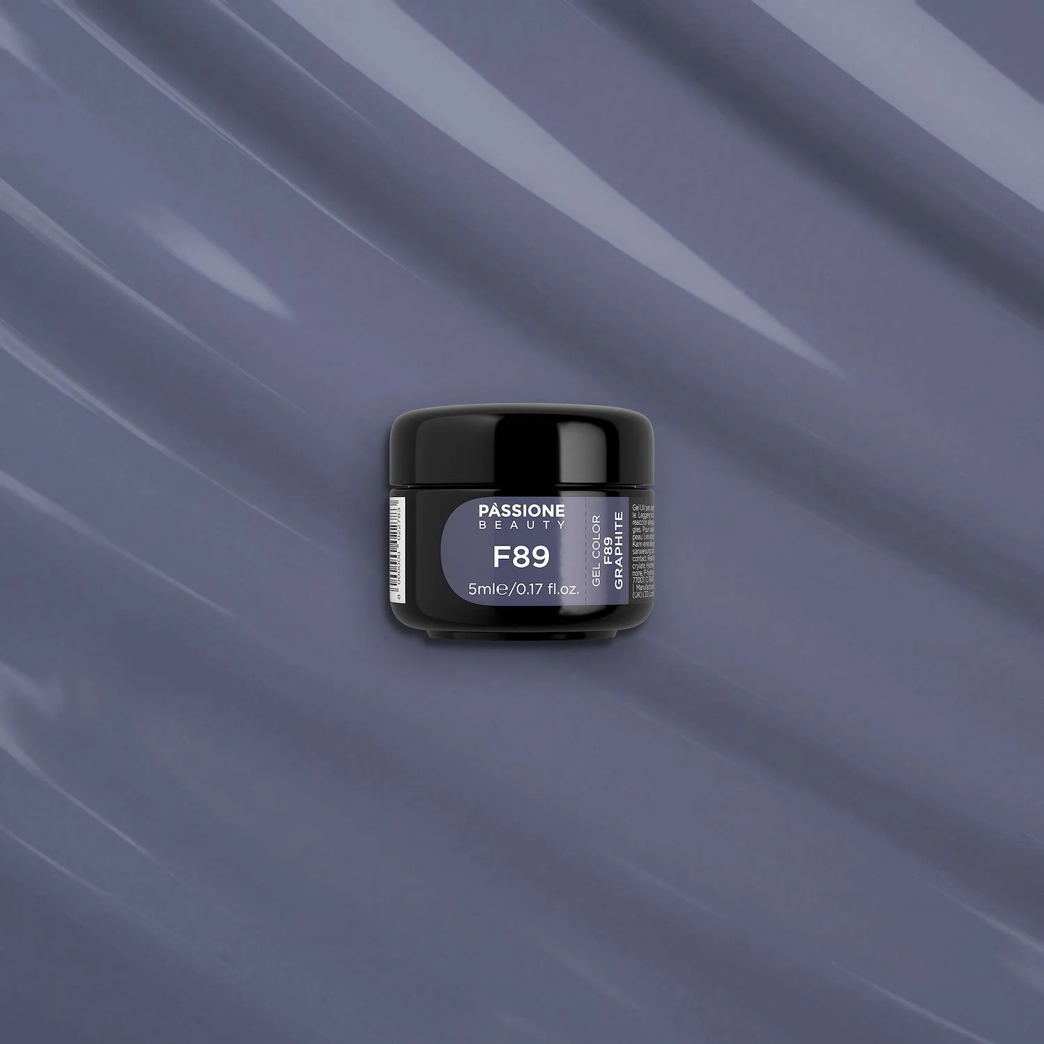 Gel Color F89 Graphite - Gel color gris oscuro autosellante  - detalle 3