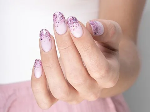 Fairy Glitter Nails | French glitterato