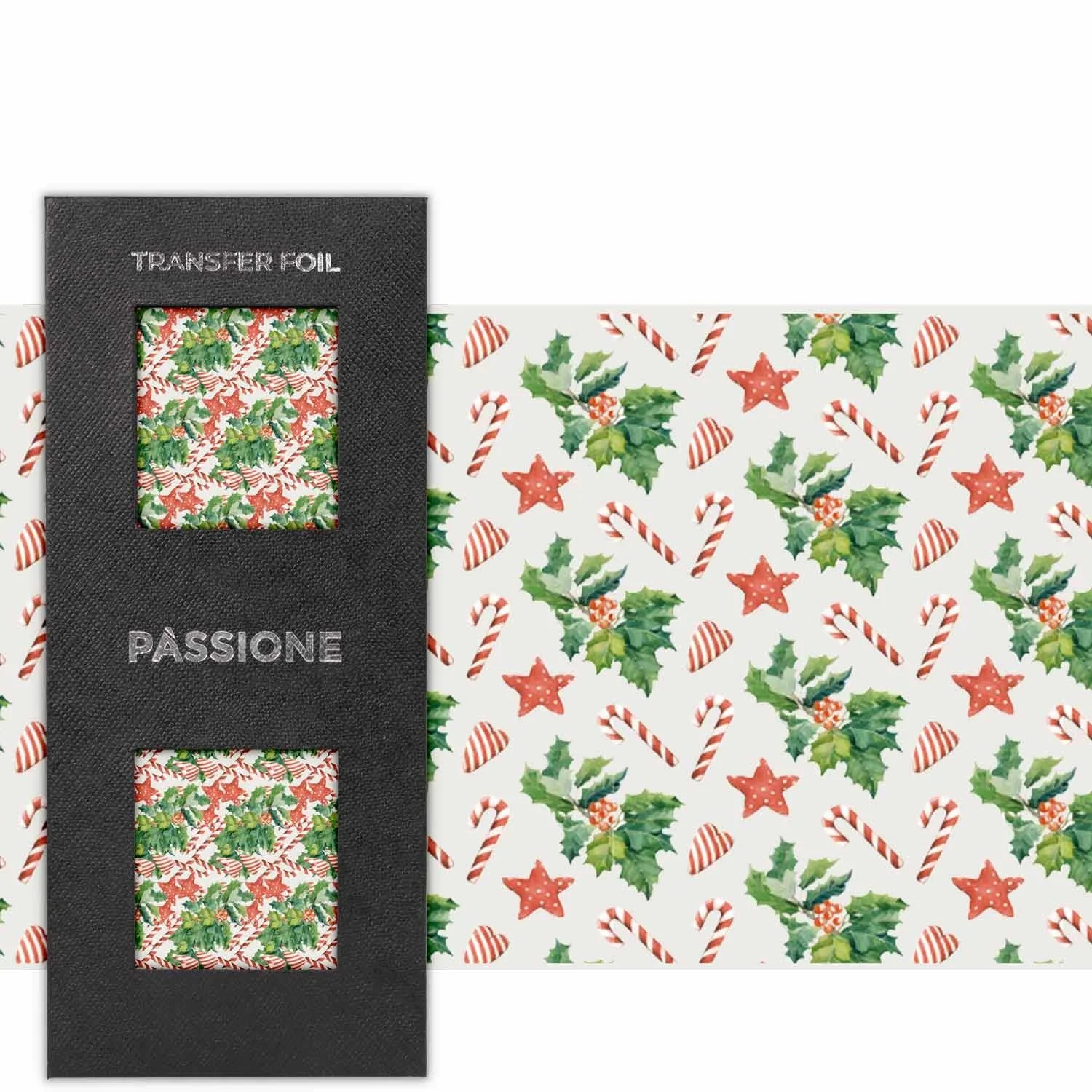 Lucky Holly - Transfer Foil - Transfer foil para nail art, tema navideño