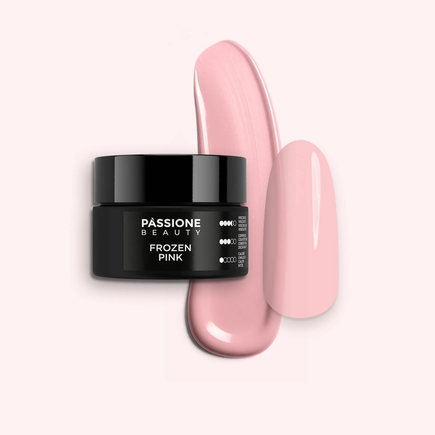 Frozen Pink 15 ml - Gel constructor tixotrópico rosa natural claro de densidad media-alta