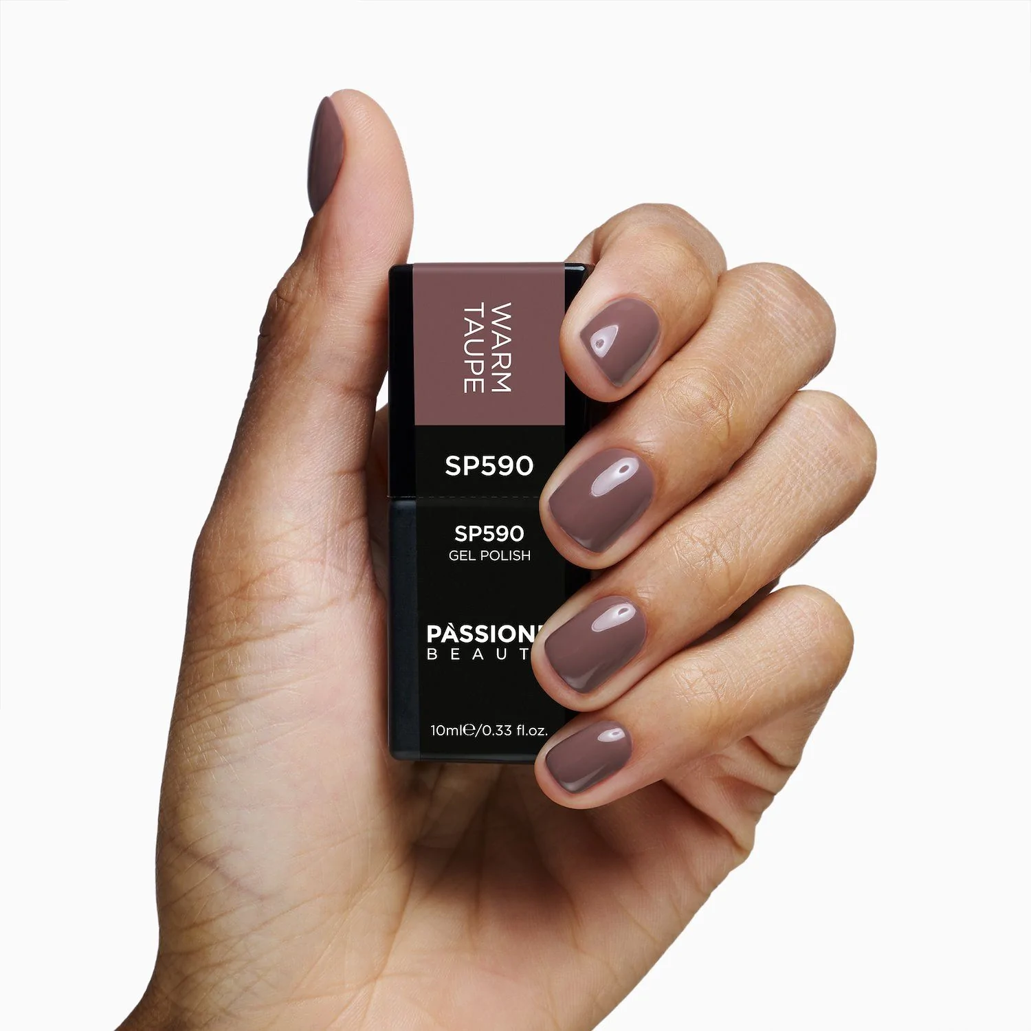 Esmalte Semipermanente SP590 Warm Taupe - Esmalte Semipermanente color marrón tórtola - detalle 3