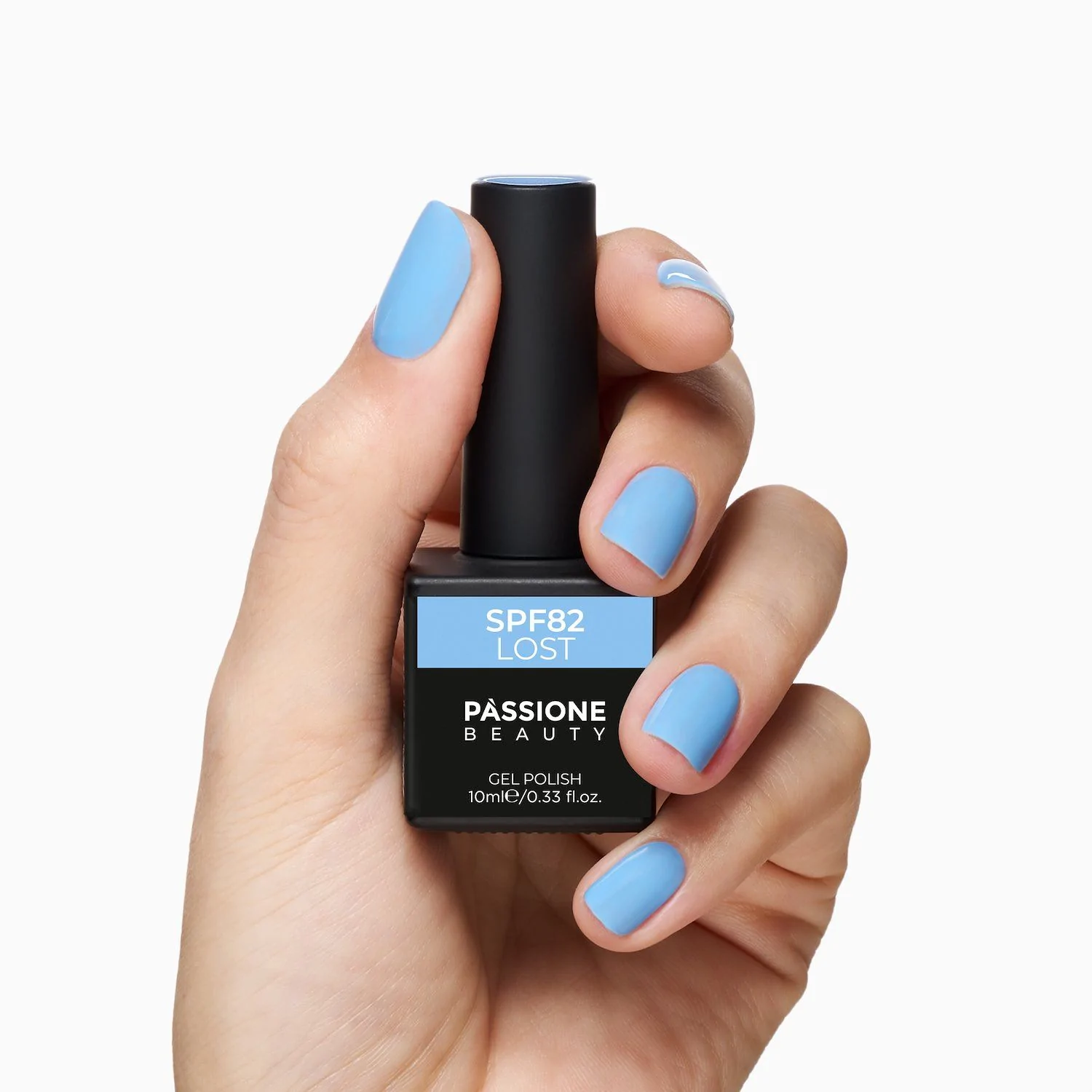 UV Nagellack SNF82 Lost - UV Nagellack in intensivem Hellblau - Detail 2