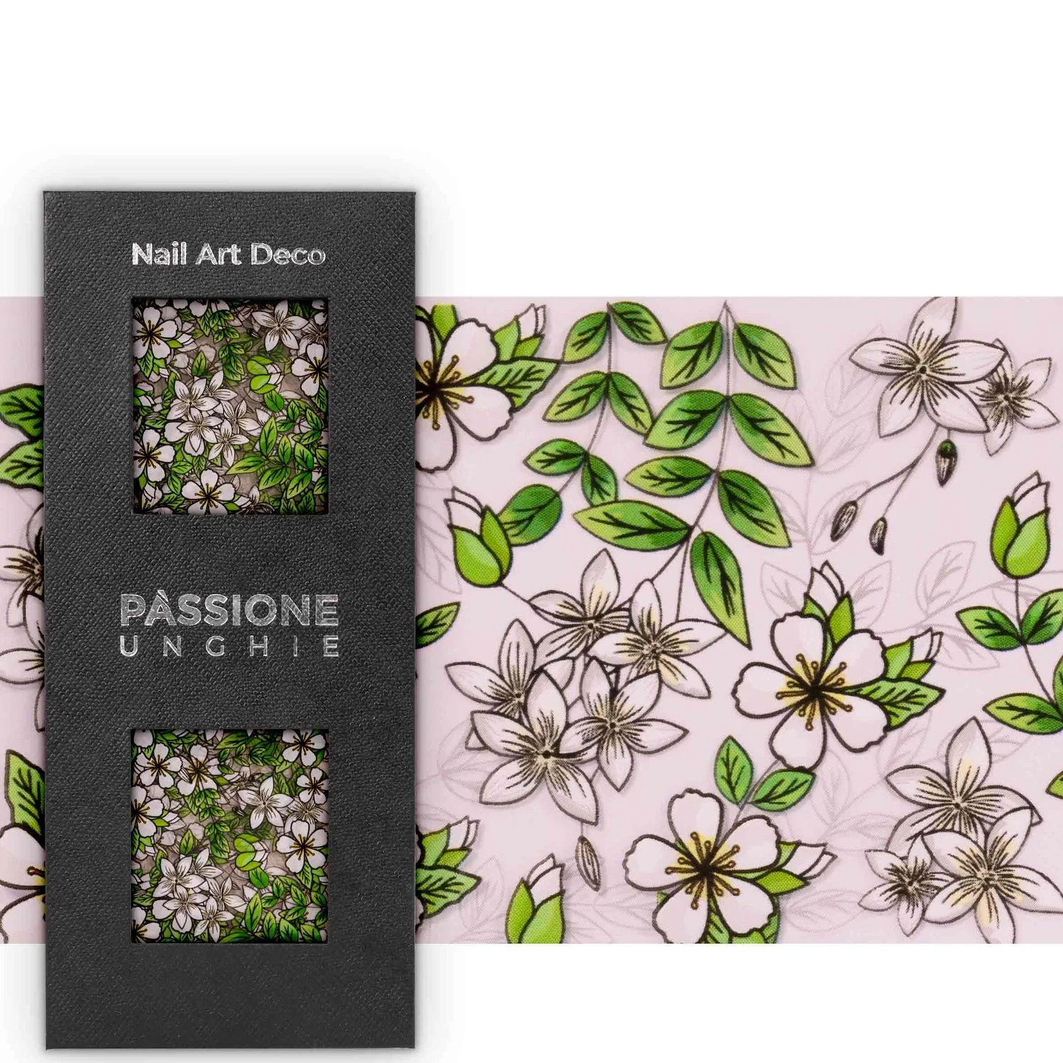 Jasmine Flowers - Transfer Foil - Nail Transfer Foil - stylised flowers