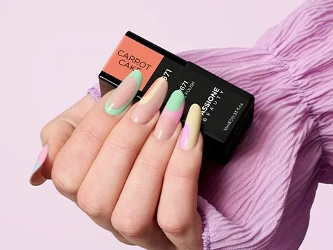 Wave Pastel Nails | Ongles pastel