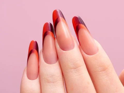 Gradient French Nails