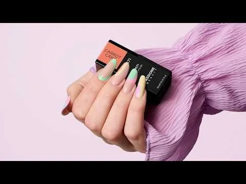 Wave Pastel Nails | Ongles pastel
