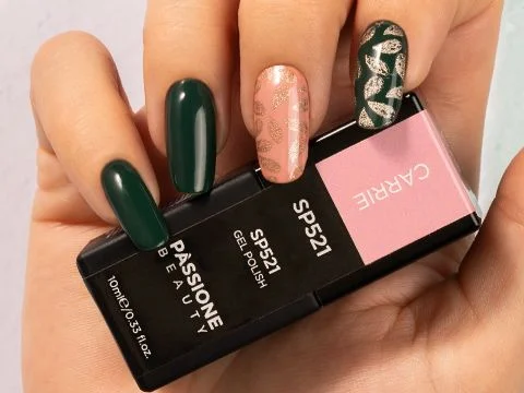 Nail Art automnal, stamping