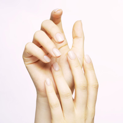 milky nails