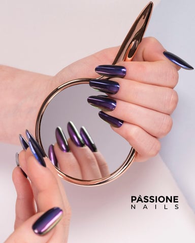 metallic nail designs