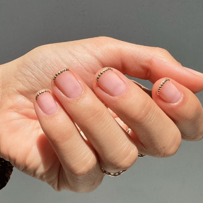 micro french manicure