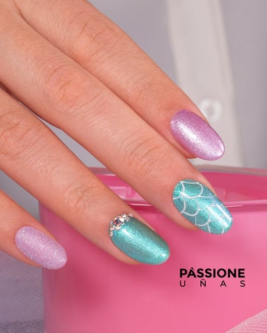 uñas sirenita