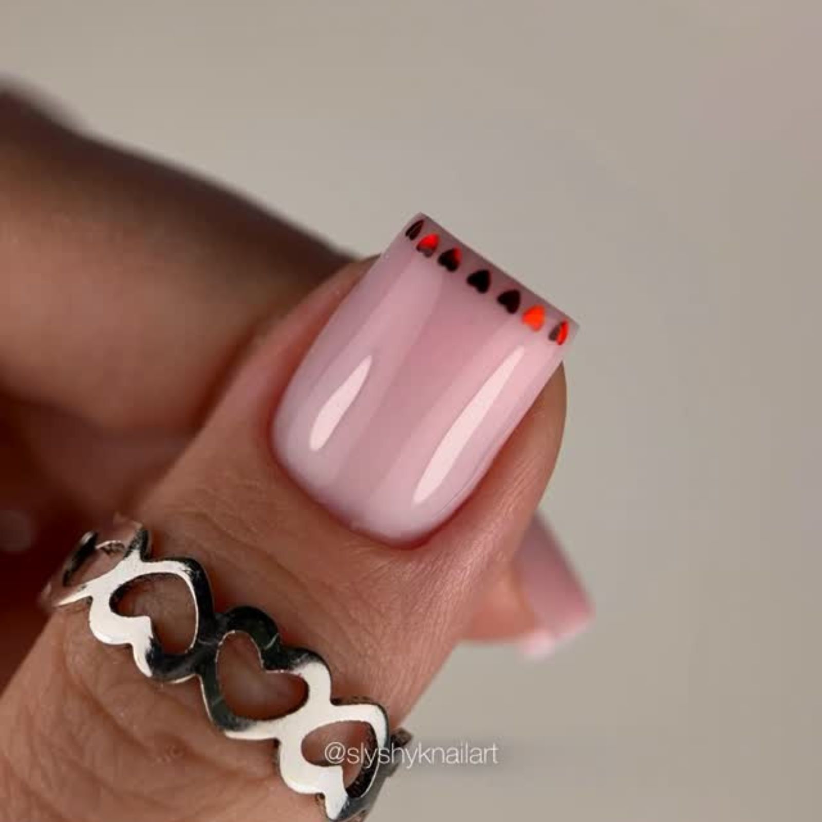 cuori unghie corte san valentino