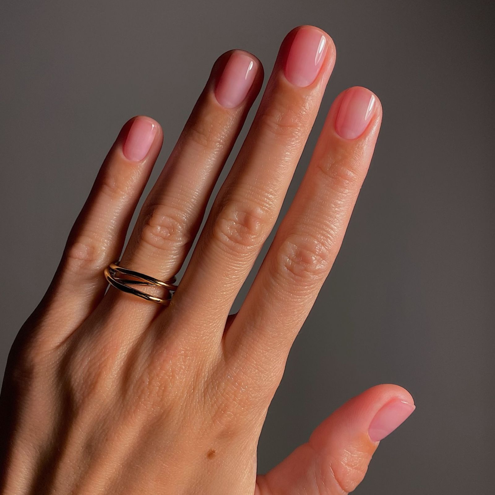 unghie estive semplici glossy