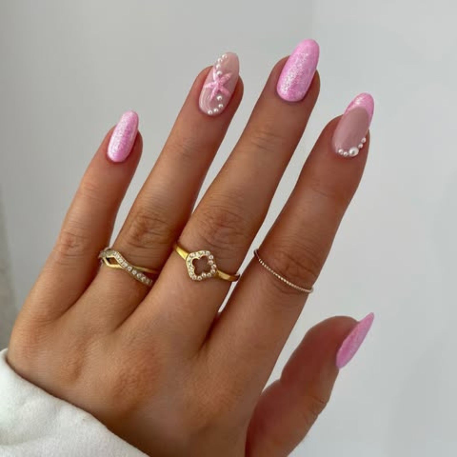 unghie glitter estive